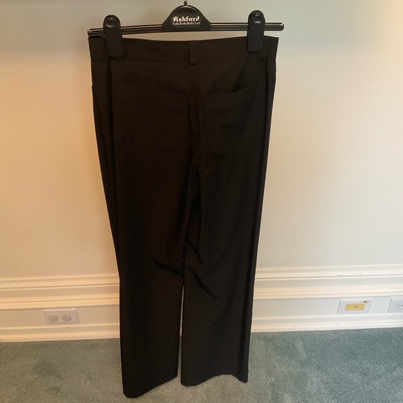 Jean Paul Berlin Black Wide Leg Pants with Gunmetal Buttons - Picture 3 of 3